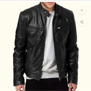 Billabong Black Leather Moto jacket. 💯 leather Distressed L